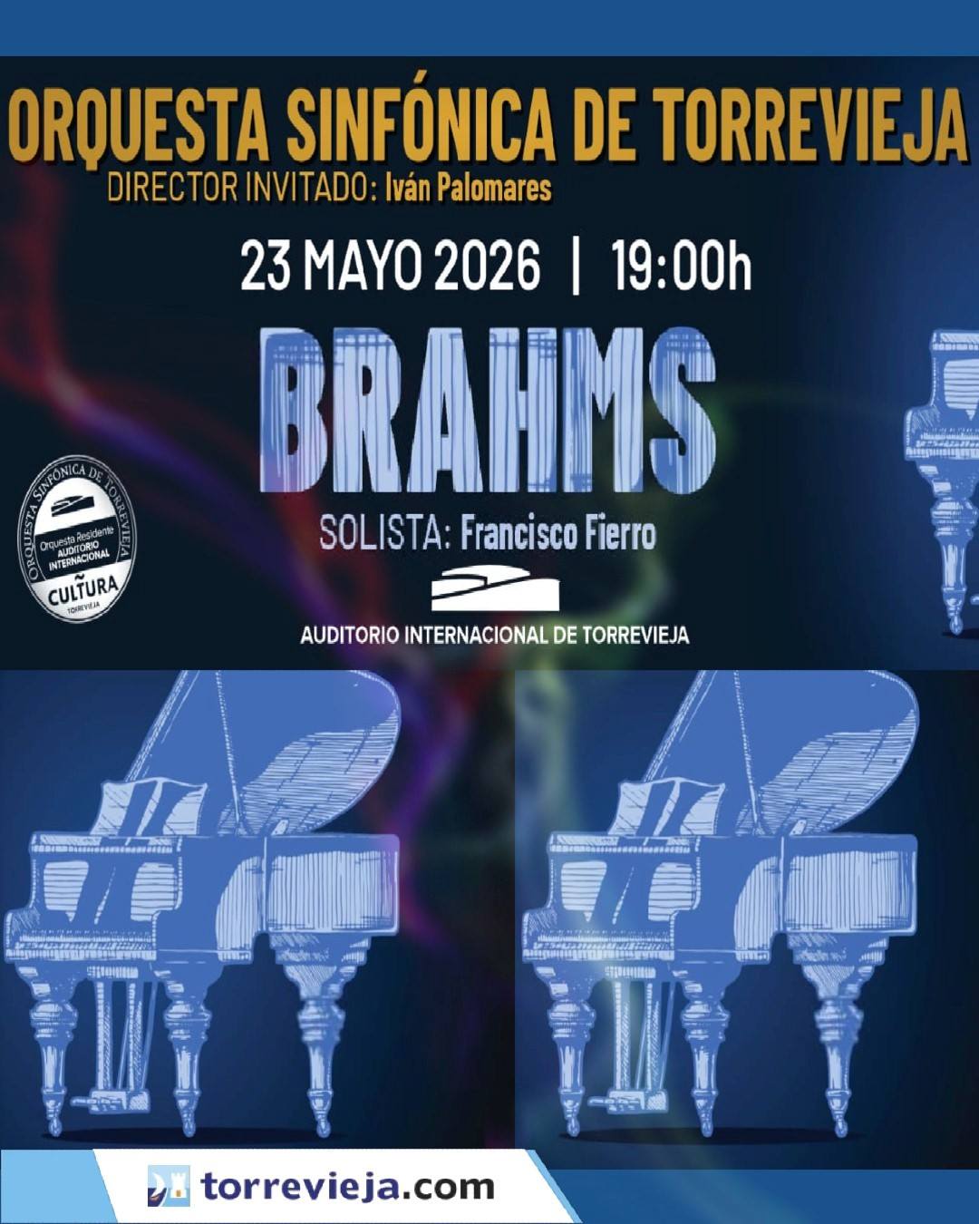 Concierto con la Orquesta Sinfónica de Torrevieja. I. de Brahms.